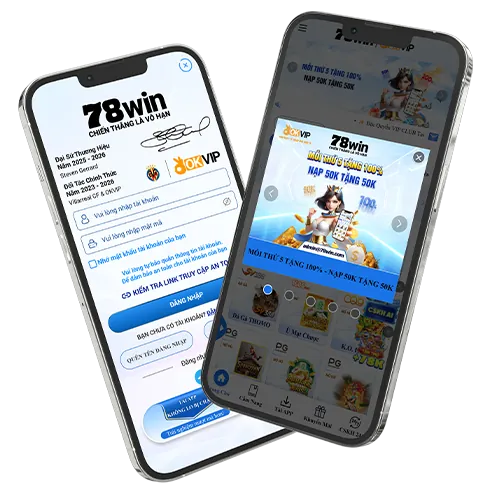 Giao diện ứng dụng vwin code trên điện thoại di động